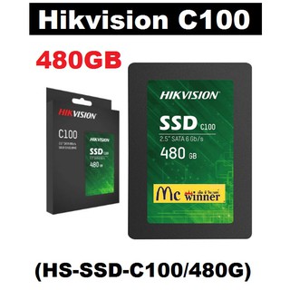 ภาพหน้าปกสินค้า480GB SSD (เอสเอสดี) Hikvision HS-SSD-C100/480G Internal 2.5\" SATA III 6 Gb/s Read 550MB/s Write 502MB/s - รับประกัน3 ปี ที่เกี่ยวข้อง