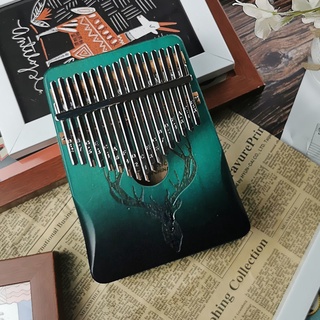 ℡เปียโนนิ้วหัวแม่มือ Kalimba 17-tone เริ่มต้น รายการ Kabalin เปียโนนิ้ว 21 โทน เครื่องดนตรีสาว kalimba