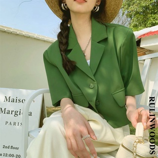 ภาพหน้าปกสินค้า2022 New เสื้อเบลเซอร์ผู้หญิงธรรมดา เสื้อผ้าแฟชั่น เสื้อเบลเซอร์เกาหลีแขนสั้น ที่เกี่ยวข้อง