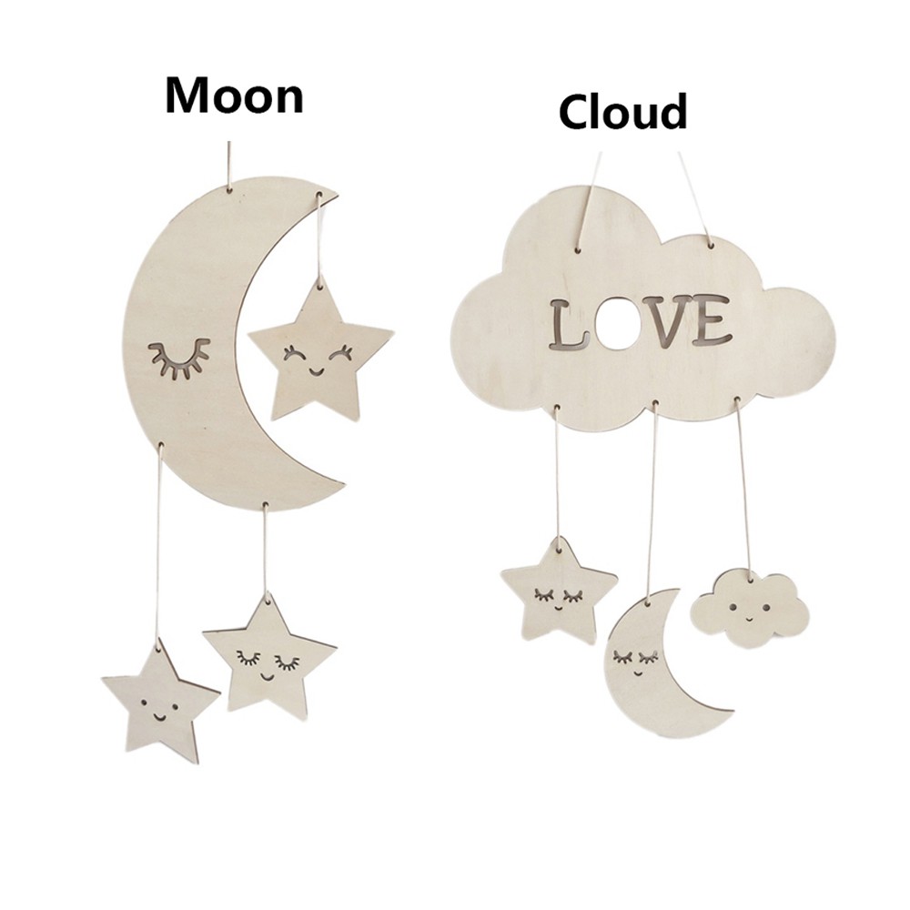 พร็อพก้อนเมฆรูปดาว-พระจันทร์-สไตล์นอร์ดิก-สำหรับแขวนตกแต่ง