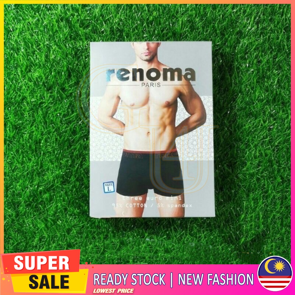 GOOD 4U RENOMA MEN BOXER 3 ชิ้นใน 1 กล่อง - SPENDER -MEN UNDERWEAR AW1 ...