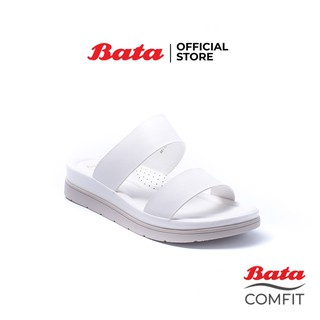 Bata Comfit บาจา คอมฟิต รองเท้าแตะ รองเท้าเพื่อสุขภาพ  ใส่ลำลอง พื้นนิ่ม ใส่สบาย สำหรับผู้หญิง รุ่น Alisa สีขาว 6611678