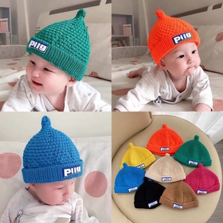 🧢พร้อมส่ง🐻หมวกไหมพรมเด็ก หมวกเด็ก สีสันสดใส กันหนาว พับขอบ สำหรับเด็ก 5เดือน- 2ปี