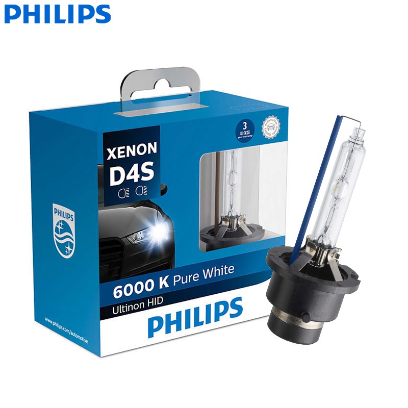 philips-ultinon-hid-d1s-d2s-d2r-d3s-d4s-d4r-6000k-ไฟซีนอนรถยนต์เพียวไวท์อัพเกรดหลอดไฟหน้าแฟลชเริ่มต้นอย่างรวดเร็ว