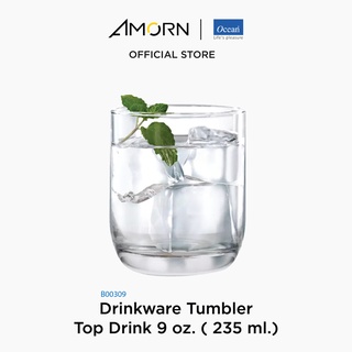 AMORN-(Ocean)B00309 Drinkware Tumbler-แก้วท็อปดริ๊ง ดริ๊งเเวร์ ทัมเบอร์ แก้วโอเชี่ยนกลาส Drink 9 oz. ( 235 ml.) บรรจุ6ใบ