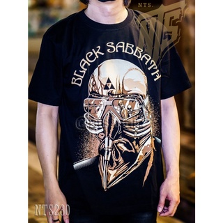 【hot tshirts】NTS 280 BLACK SABBATH ROCK เสื้อยืด เสื้อวง สกรีนลายอย่างดี ผ้าหนานุ่ม ไม่หดไม่ย้วย มาตราฐาน NTS T SHIRT S