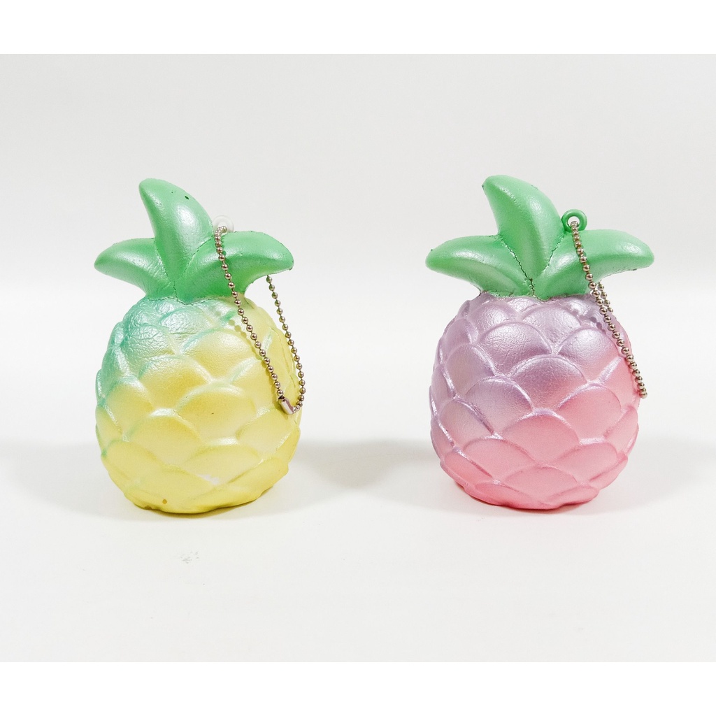 ibloom-mini-shiny-pineapple-squishy-สกุชชี่-สับปะรด-พวงกุญแจขนาดเล็ก-3-นิ้ว-ของแท้มือสองญี่ปุ่น-งานหายาก