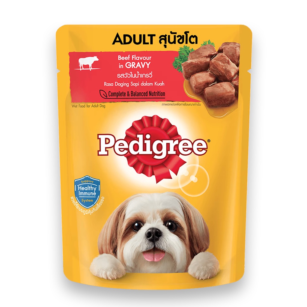 pedigree-เพดดีกรี-อาหารเปียกแบบซอง-สำหรับสุนัข-ขนาด-80-g