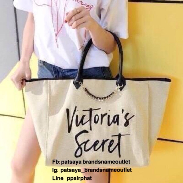 กระเป๋าทรงshopper-bag-จากแบรนด์ดังvictorias-secret-แท้-outlet