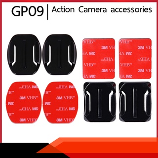 Curved + Flat Adhesive Mounts GP09 แบบกาว 3M ฐานสติ๊กเกอร์อุปกรณ์เสริม Action camera