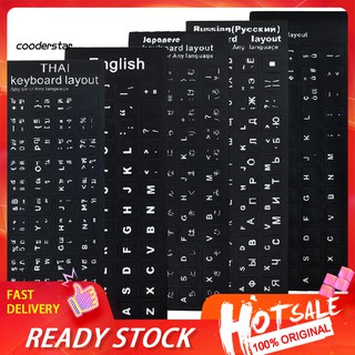 ภาพหน้าปกสินค้า✾RXSC✾Russian Spanish English French Letters  PC Laptop Computer Keyboard Stickers ที่เกี่ยวข้อง