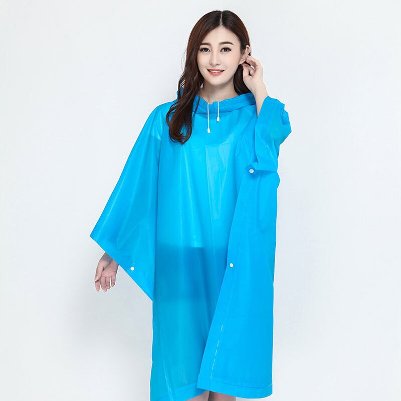 ภาพสินค้าEVA เสื้อกันฝนแฟชั่น สไตล์เกาหลี Rain coats เสื้อกันฝนหญิง-ชาย เพิ่มความหนา ใช้งานได้หลายครั้ง จากร้าน apstore5010 บน Shopee ภาพที่ 3