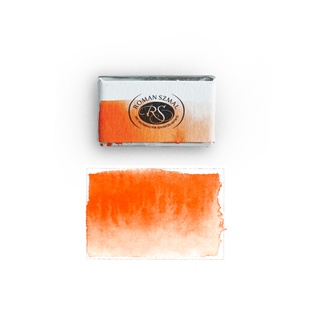 FOLIO ART : Roman Szmal Single เบอร์ 356 Deep Orange  สีน้ำสีสดใส เกรดศิลปิน เฉดพิเศษ สีก้อนเม็ดสีละเอียด 899083356