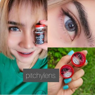 💟 Pitchylens ๑ mini Virgin ( Glitter ) สายตา -00 ถึง -1000 brown gray Contactlens บิ๊กอาย คอนแทคเลนส์ ราคาถูก แถมตลับฟรี
