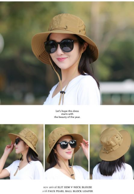 ภาพสินค้าหมวกบังแดดหมวกดวงอาทิตย์กลางแจ้งหมวกหญิงฤดูร้อนเกาหลีหมวกฤดูร้อนพับหมวกชาวประมงปีนเขา จากร้าน lilyshop8909 บน Shopee ภาพที่ 2