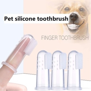 แปรงสีฟันซิลิโคน แบบสวมนิ้ว สําหรับสัตว์เลี้ยง สุนัข แมว