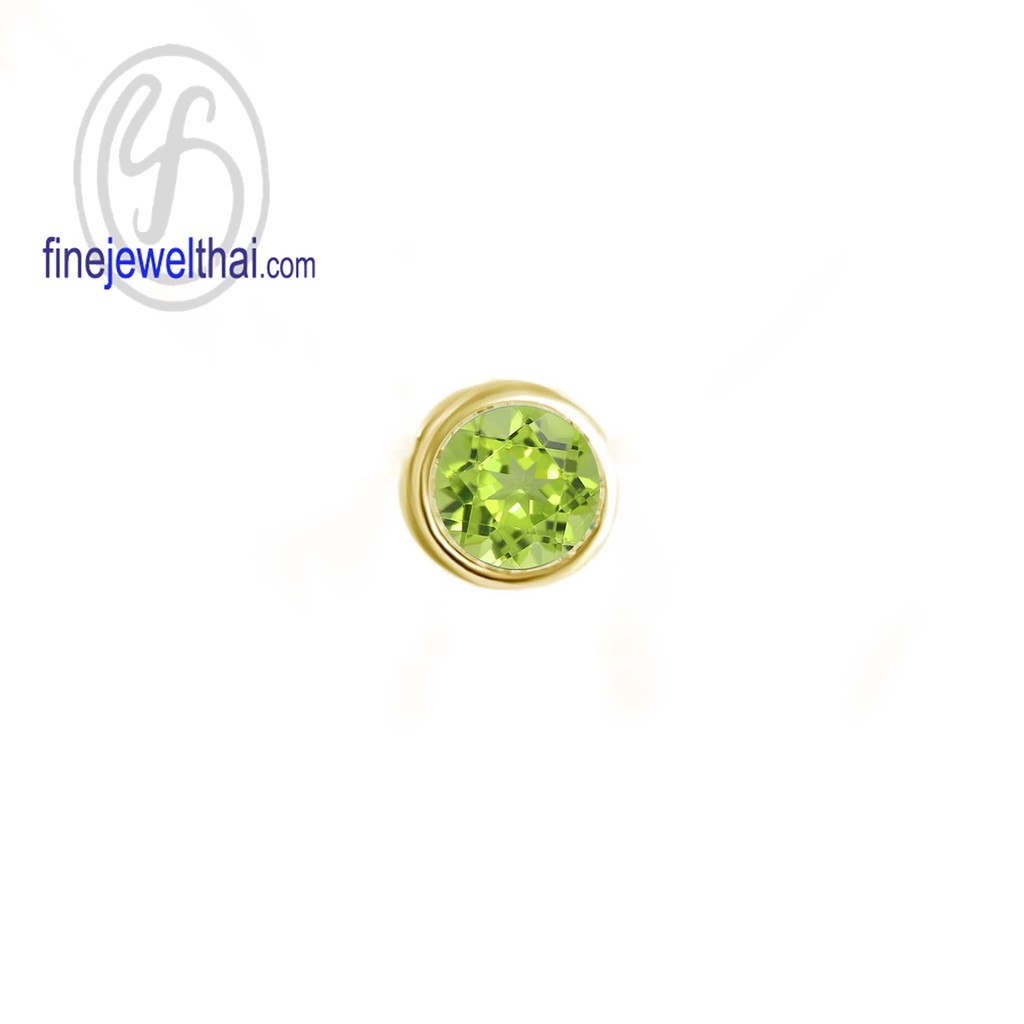 finejewelthai-จี้เพอริดอท-เพอริดอท-จี้พลอย-พลอยประจำเดือนเกิด-peridot-silver-pendant-birthstone-p1085pd00-ราคาต่อชิ้น