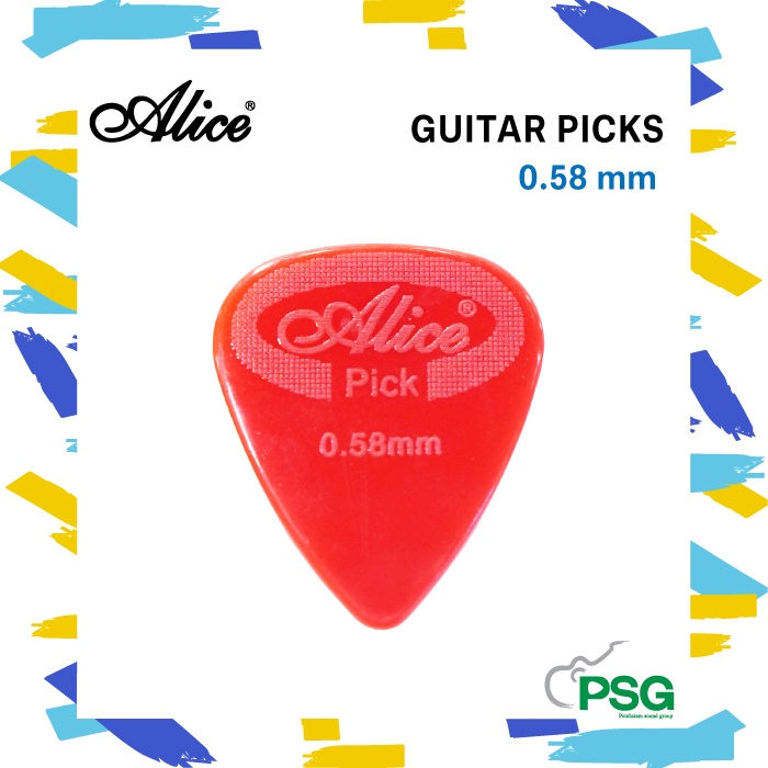 ภาพสินค้าALICE : GUITAR PICK 0.58 MM ( ปิ๊กไนล่อนขนาด 0.58 ) ราคาต่อ 1 ชิ้น จากร้าน petchsiamsound บน Shopee ภาพที่ 4