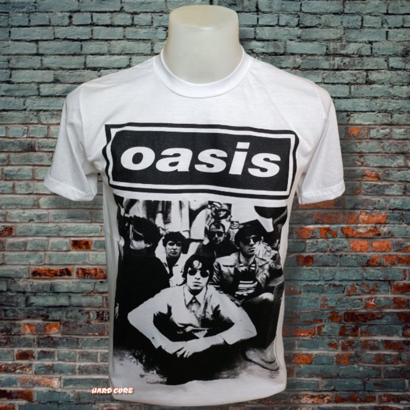 เสื้อยืดผ้าฝ้ายพิมพ์ลายขายดีเสื้อวง-oasis-วงร็อค-ไม่มีตะเข็บข้าง-คอฟิต-ป้ายus-เสื้อทัวร์-เสื้อวินเทจ-วงร็อคต่างประเทศ