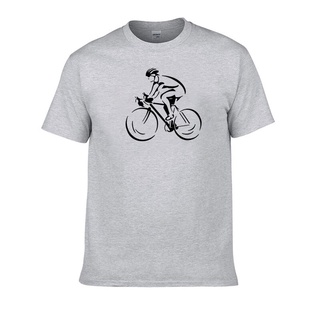 เสื้อยืดผ้าฝ้ายพิมพ์ลายขายดี เสื้อยืดลําลอง แขนสั้น คอกลม สีพื้น แฟชั่นสําหรับผู้ชาย เหมาะกับการเล่นกีฬา ขี่จักรยาน