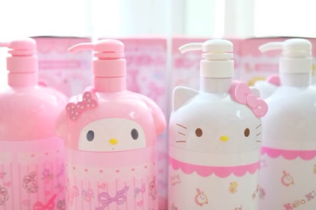 มาแล้วจ้า-ขวดปั้ม-my-melody-kitty