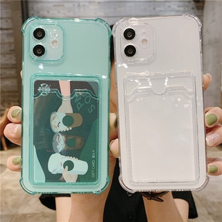 Iphone Case Transparent Case for IPhone 11 13 14 Pro Max XR 7 8 Plus Xs Max 11 12 13 Pro Max 11 13 Pro SE Card Holder