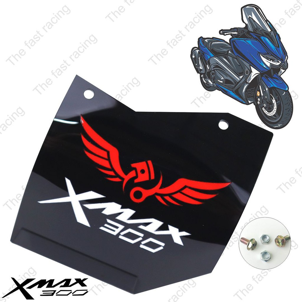 ราคาถูกสุดๆ-แผ่นบังไดร์-xmax300-อคิลิคสีดำลาย-piston-wing