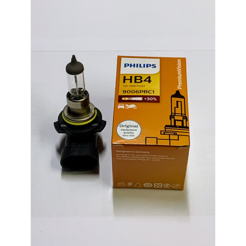 หลอดไฟหน้า-รถยนต์-hb4-30-12v-55w-p22d-premiumvision-หลอดไฟ-hb4-phillips-แท้-หลอดไฟ-9006-prc1-หลอดไฟหน้า-hb4