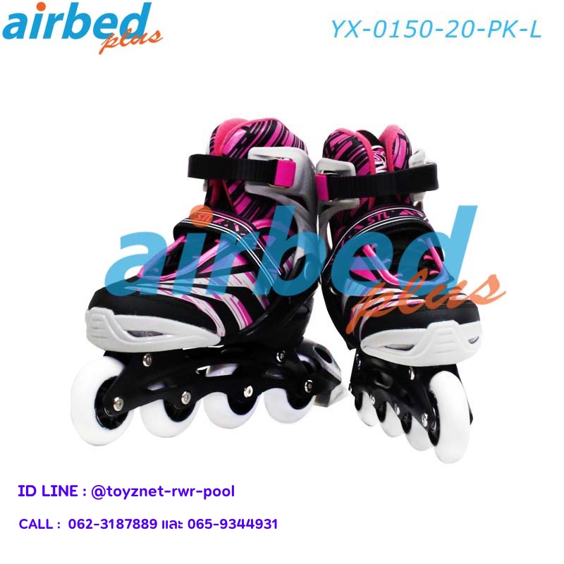 airbedplus-โรลเลอร์เบลดสีชมพู-size-l-38-42-รุ่น-yx-0150-20-pk-l