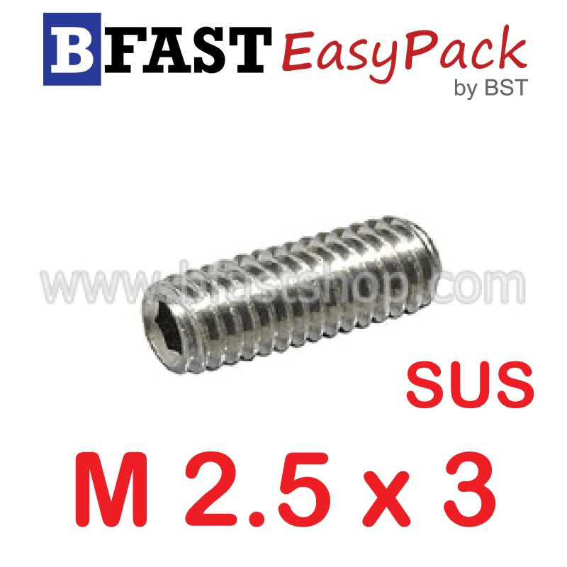 สกรูตัวหนอนสแตนเลส-sus-m2-5-x-3-ถึง-8