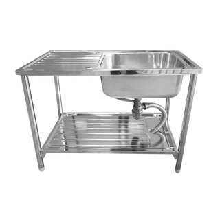 Sink stand FREESTANDING SINK 1B1D LINEA AL1B1D STAINLESS STEEL Sink device Kitchen equipment อ่างล้างจานขาตั้ง ซิงค์ขาตั