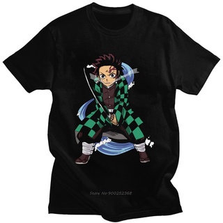 [COD]เสื้อยืดแขนสั้น ผ้าฝ้ายแท้ พิมพ์ลายอนิเมะ Demon Slayer Kimetsu No Yaiba สไตล์ฮาราจูกุ สําหรับผู้ชาย