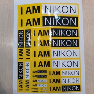 ภาพขนาดย่อของภาพหน้าปกสินค้าสติ๊กเกอร์ I AM NIKON จากร้าน tanaw1 บน Shopee