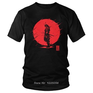 เสื้อยืดผ้าฝ้ายพิมพ์ลายขายดี เสื้อยืดแขนสั้น ผ้าฝ้าย พิมพ์ลาย Samurai Spirit สีแดง สไตล์ญี่ปุ่น คลาสสิก สําหรับผู้ชาย