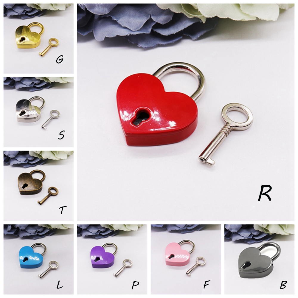 barry-cute-padlock-luggage-love-heart-lock-locks-zinc-alloy-with-key-wedding-suitcase-heart-shape-diary-book-hardware-multicolor