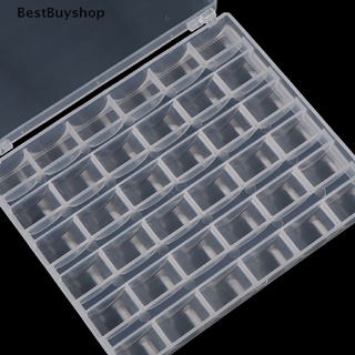 [BestBuyshop] ใหม่ กล่องพลาสติกเปล่า 36 ม้วน สําหรับจัดเก็บกระสวยจักรเย็บผ้า