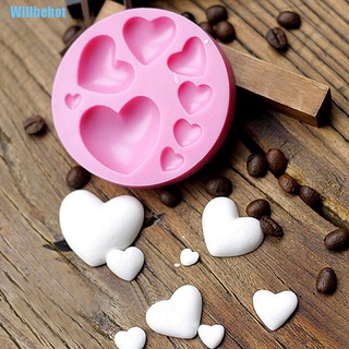 ภาพขนาดย่อของสินค้า(Willbehot) แม่พิมพ์ซิลิโคน รูปหัวใจ 3 มิติ สําหรับตกแต่งเค้ก ช็อคโกแลต น้ําตาล งานฝีมือ Diy