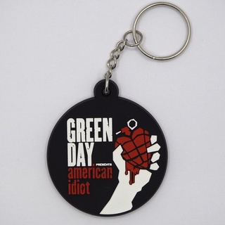 สินค้า พวงกุญแจยาง Green Day กรีน เดย์ ดำ ตรงปก พร้อมส่ง