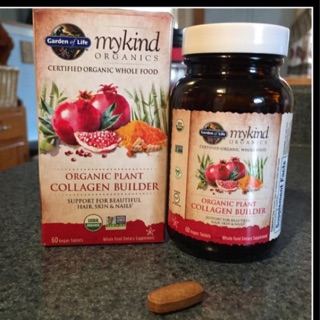 💥pre-order 🇺🇸USA💥Garden of Life MyKind Organics, Organic Plant Collagen Builder, 60 Vegan Tablets