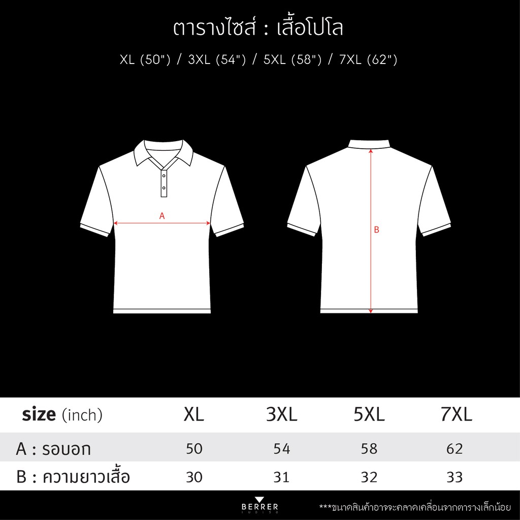 berrer-เสื้อผ้าผู้ชายอ้วน-เสื้อโปโล-สีขาว