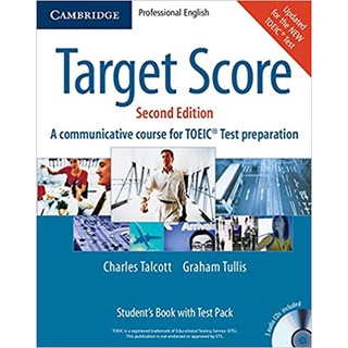 DKTODAY หนังสือ TARGET SCORE:STUDENTS BOOK WITH TEST PACK (2ED)
