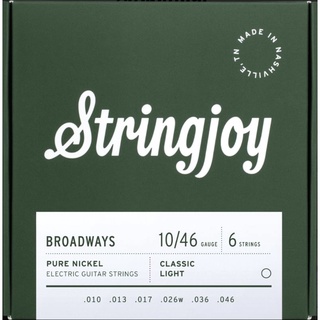 สายกีต้าร์ไฟฟ้า Stringjoy Broadway 010-046 US made Electric Strings