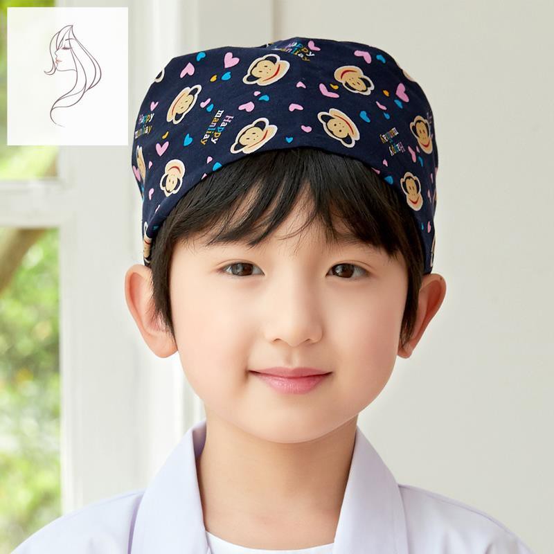 หมวกพยาบาลเด็กผ้าฝ้ายสีชมพูบ้านเด็กเล่นบทบาทหมวกพยาบาลหมวกประกบปรับได้