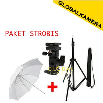 Flash Strobis Package (ขาตั้งไฟ + Type B + ร่มสีขาว) | Shopee Thailand