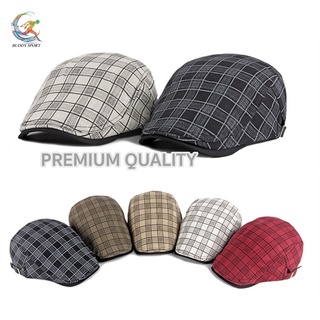 05B4 หมวกเบเร่ต์ Classic Beret ลายสก็อต สวมใส่เท่ห์