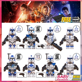 ของเล่นฟิกเกอร์ Star Wars Dogma Echo Hardcase Jessie Fives Kix Rex Tup ขนาดเล็ก 8 แบบ สําหรับเด็ก WM6126