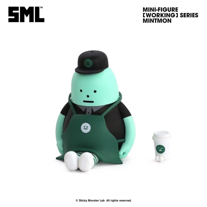 พร้อมส่ง แบบแยก SML mini blindbox working series, sticky monster lab ...