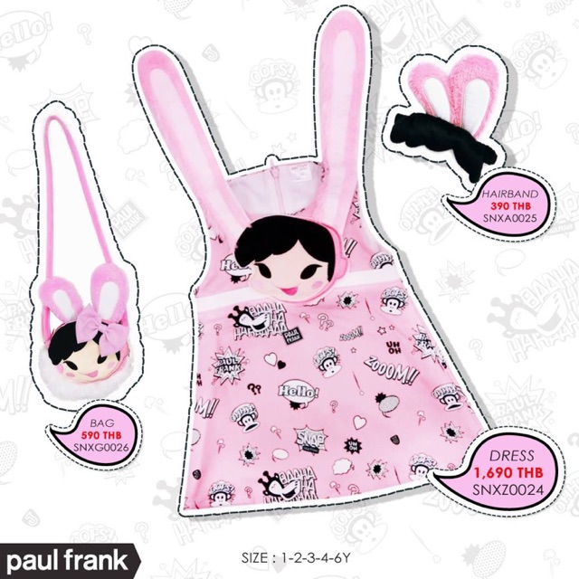 พร้อมส่ง-paul-frank-s-3-แท้ป้ายห้อย