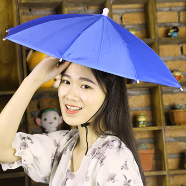 Hat with top an umbrella