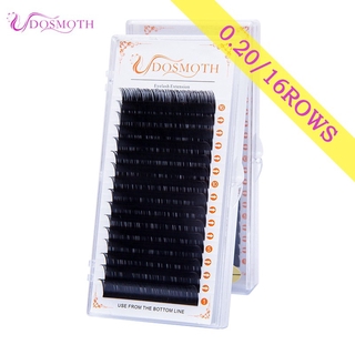 DOSMOTH ขนตา ขนตาปลอม 16Rows 0.20 thickness stiff lash individual eyelash lashes eyelash extension